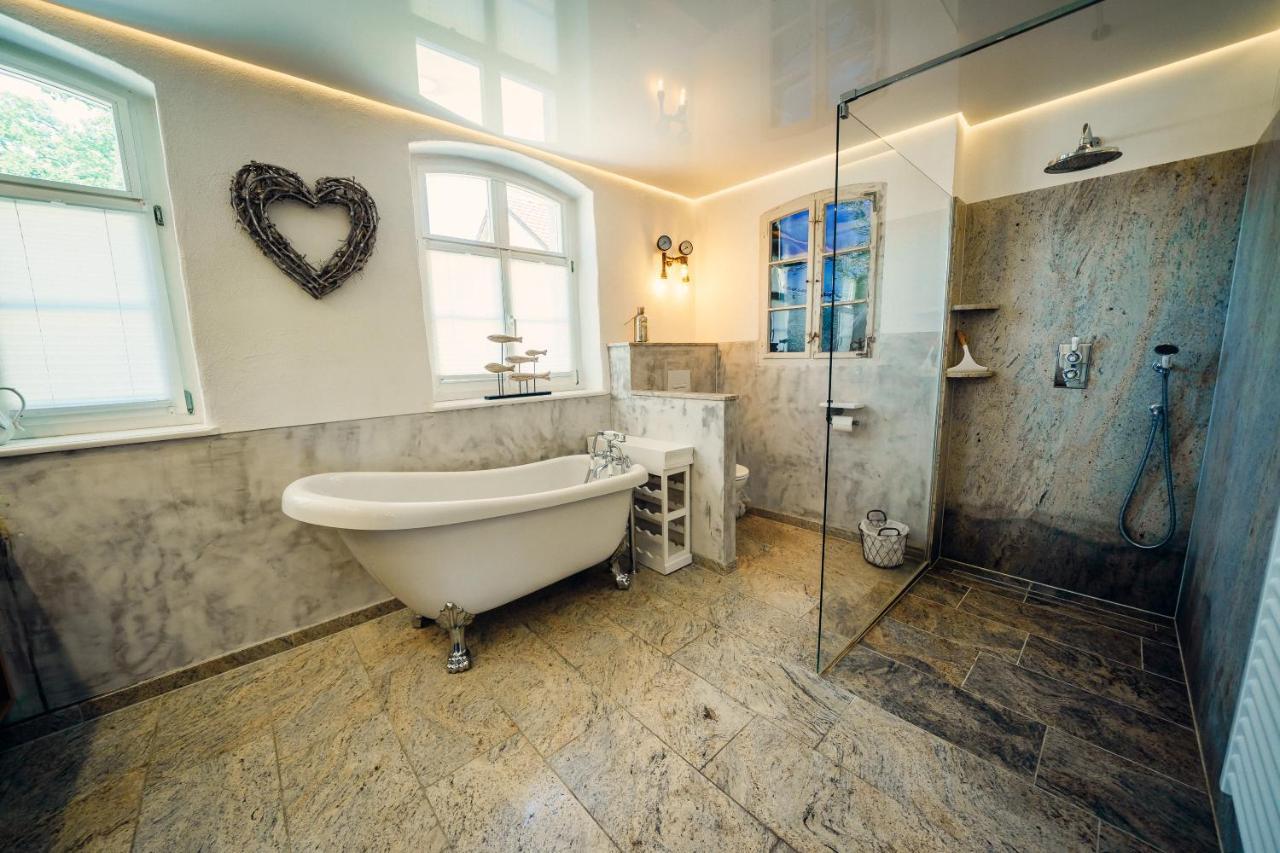 Alte Schmiede Mit Sauna, Pool Und Whirpool Im Aussenbereich Schoenstes Ferienhaus Der Lausitz Elsterheide Εξωτερικό φωτογραφία