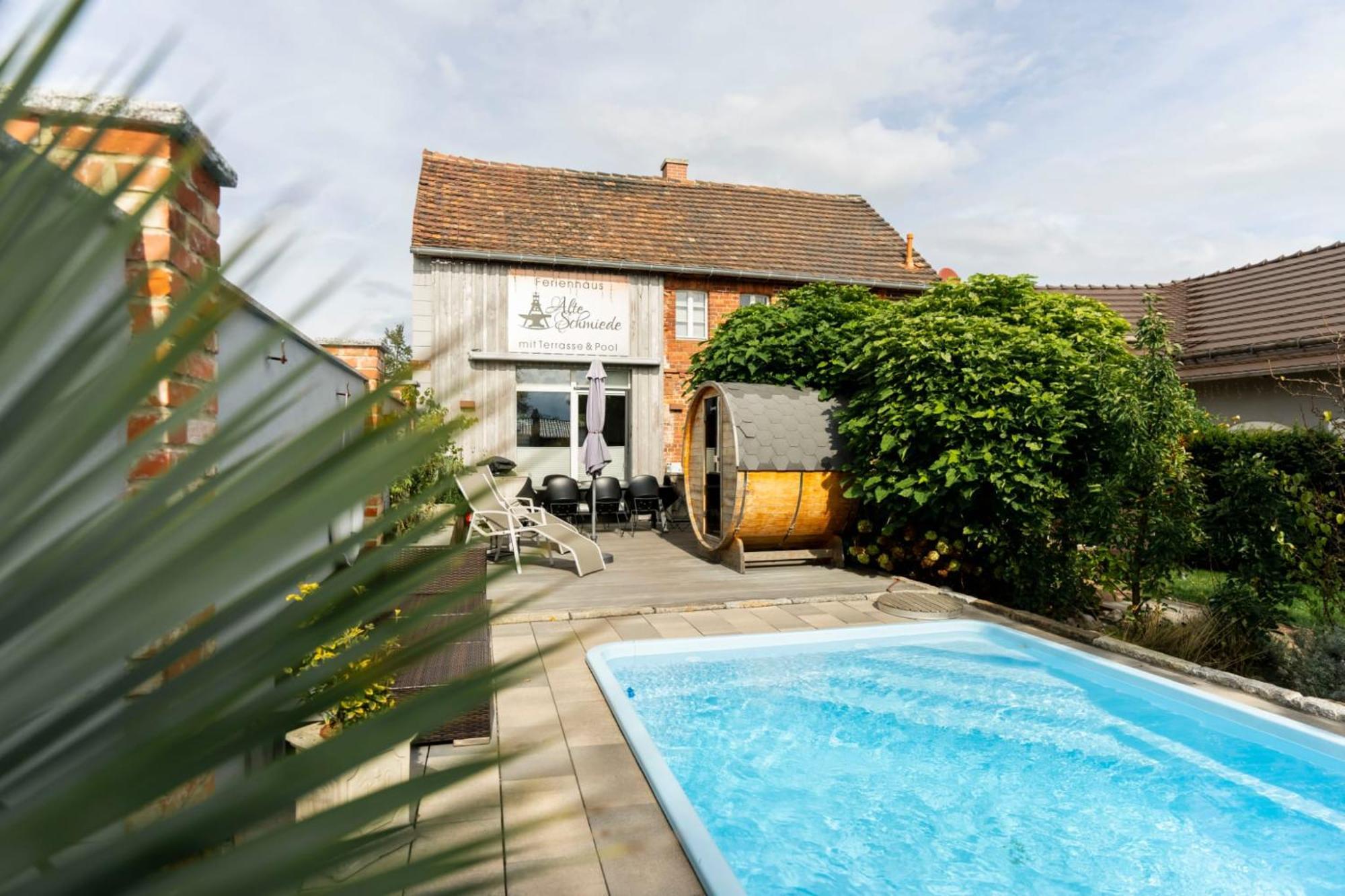 Alte Schmiede Mit Sauna, Pool Und Whirpool Im Aussenbereich Schoenstes Ferienhaus Der Lausitz Elsterheide Εξωτερικό φωτογραφία